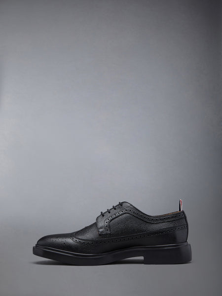 PEBBLE GRAIN LONGWING BROGUE BLACK