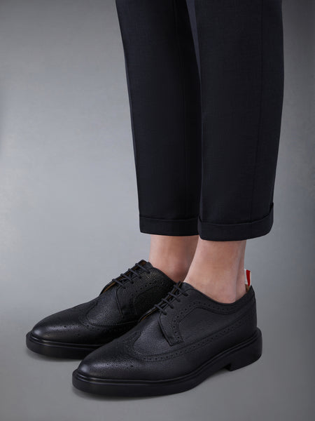 PEBBLE GRAIN LONGWING BROGUE BLACK