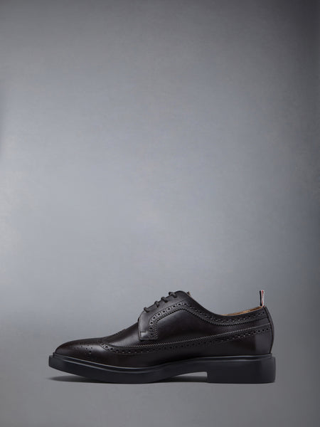 BOX CALF LONGWING RUBBER SOLE BROGUES BROWN
