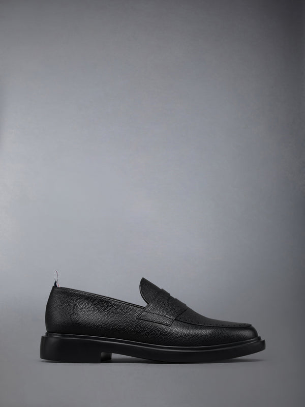 PEBBLE GRAIN RUBBER SOLE PENNY LOAFER - featured image