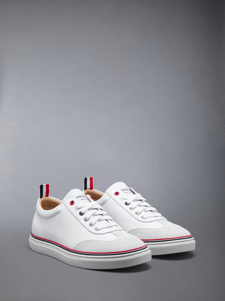 CALF LOW TOP RWB CUPSOLE SNEAKERS WHITE
