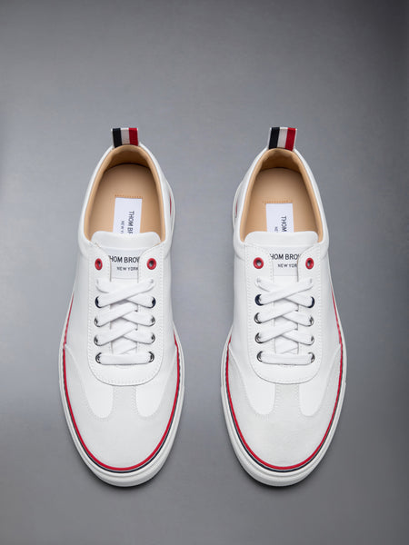 CALF LOW TOP RWB CUPSOLE SNEAKERS WHITE