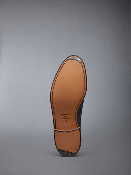 PEBBLE LUCIDO LEATHER SOLE LONGWING BROGUE BLACK