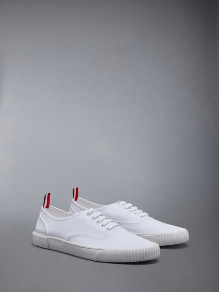 CANVAS VULCANIZED SOLE HERITAGE SNEAKERS WHITE