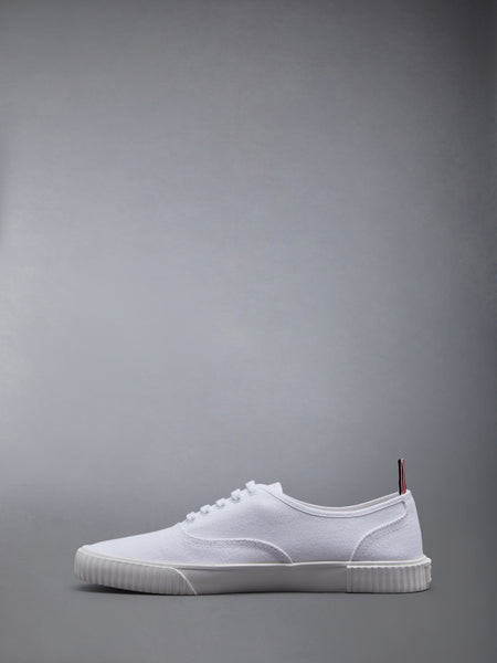 CANVAS VULCANIZED SOLE HERITAGE SNEAKERS WHITE