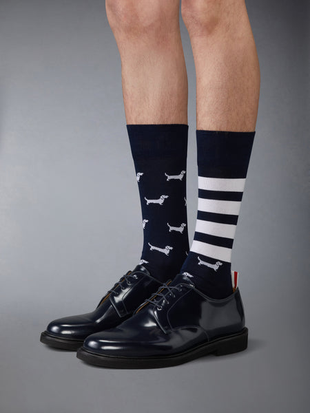 SMOOTH CALF LEATHER SCHOOL UNIFORM BROGUE NAVY