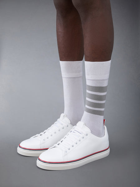 VITELLO CALF TENNIS SHOE WHITE