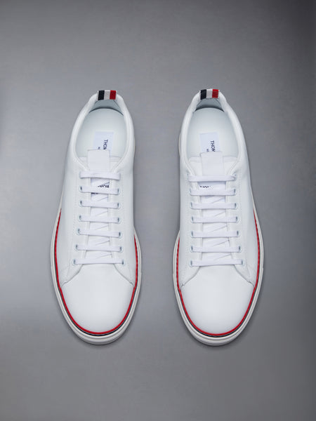 VITELLO CALF TENNIS SHOE WHITE
