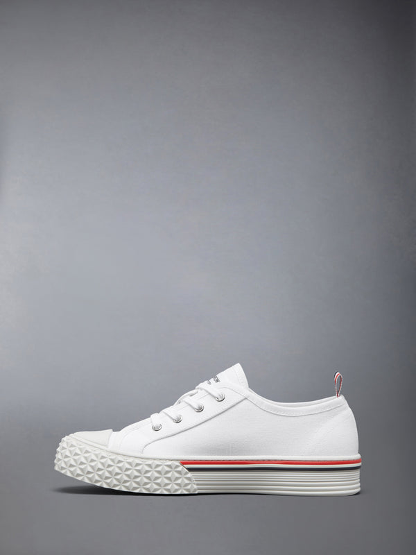 CANVAS TREAD SOLE COLLEGIATE SNEAKERS - image 3