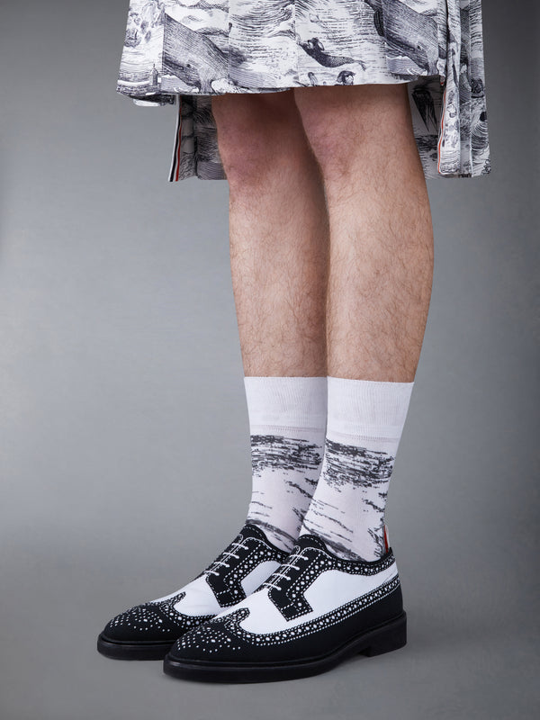 Trompe L'oeil Knit Micro Sole Longwing Brogue - image 4
