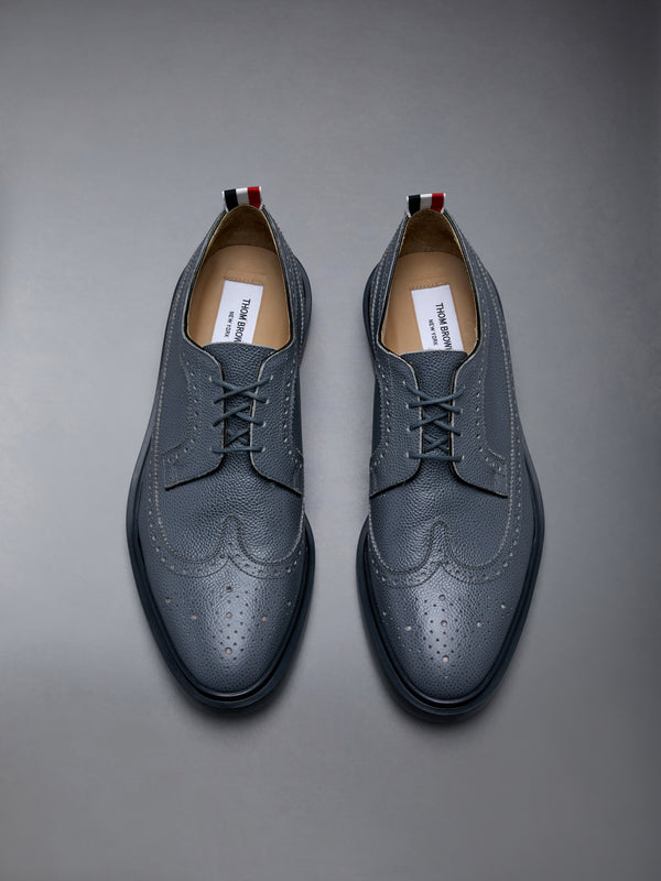 Pebble Grain Leather Longwing Brogue - image 5