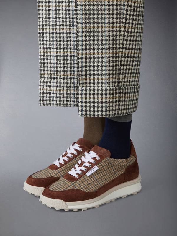 GUNCLUB CHECK CHEVIOT TWEED ALUMNI SNEAKERS - image 4