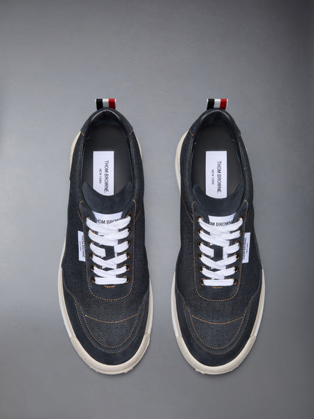 セルヴィッジ デニム テックランナー ALUMNI スニーカー ネイビー