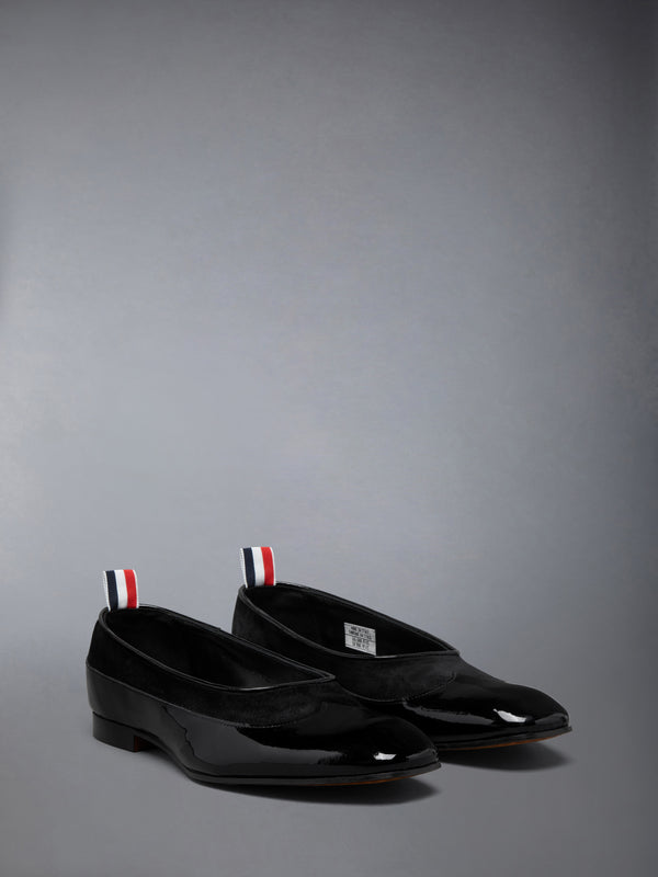 SOFT PATENT CALF SUEDE OPERA BALLERINA - image 2