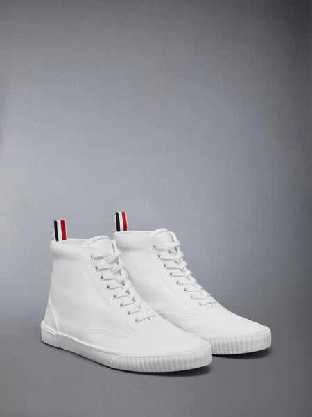 VITELLO CALF HIGH TOP HERITAGE SNEAKERS WHITE