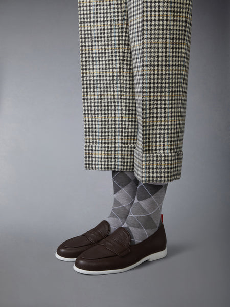 DEERSKIN LEATHER VARSITY PENNY LOAFER BROWN