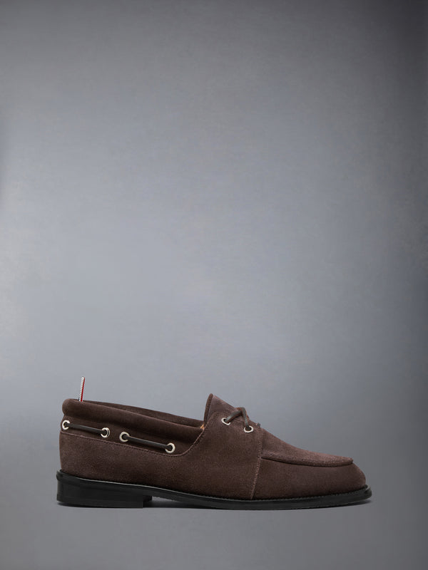 CALF SUEDE LEATHER SOLE BOAT SHOE - featured image