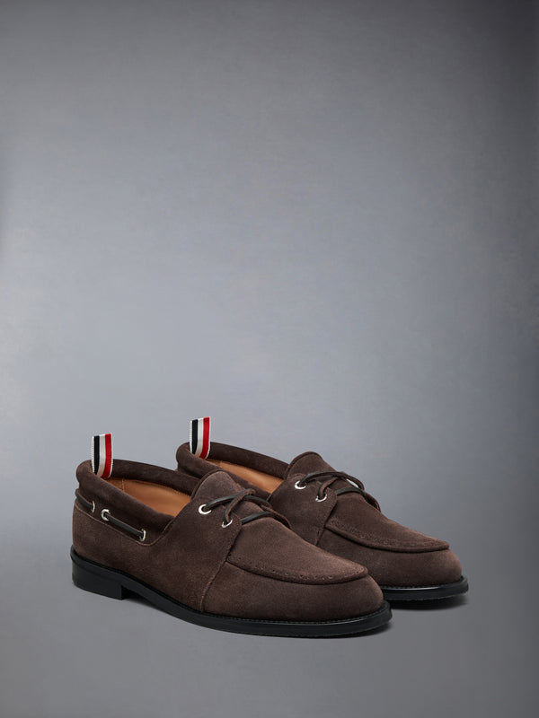 CALF SUEDE LEATHER SOLE BOAT SHOE - image 2