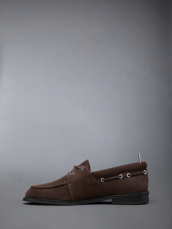 CALF SUEDE LEATHER SOLE BOAT SHOE - image 3