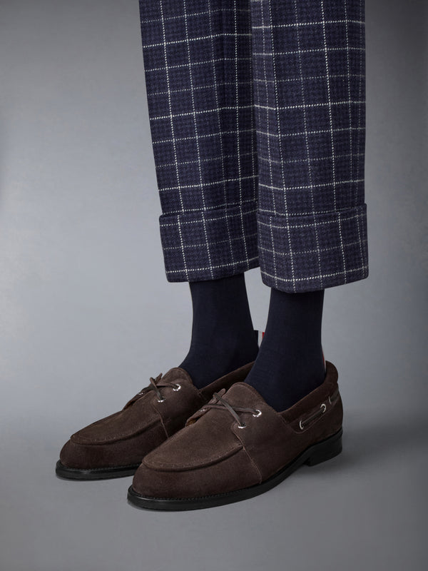 CALF SUEDE LEATHER SOLE BOAT SHOE - image 4
