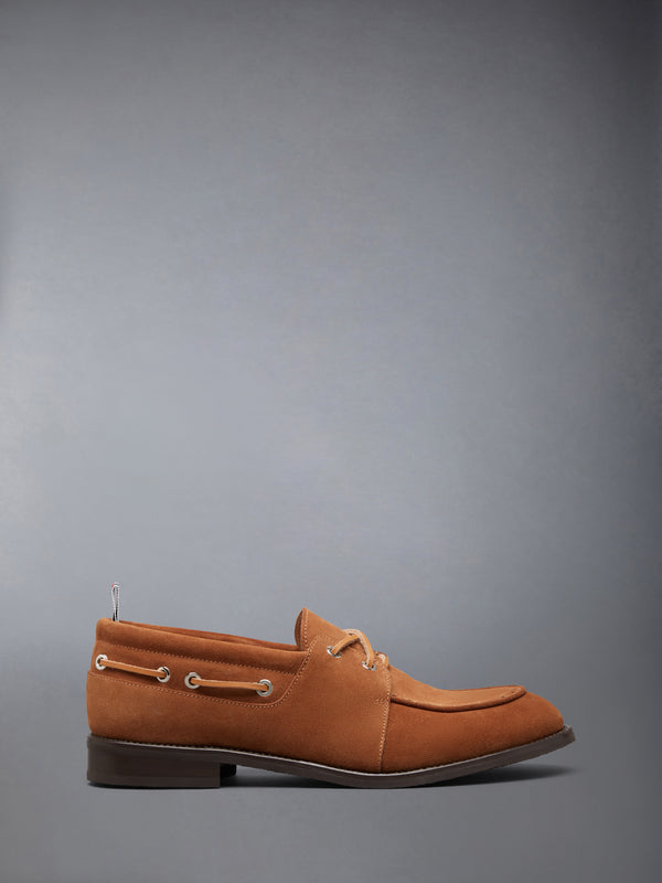 CALF SUEDE LEATHER SOLE BOAT SHOE - featured image