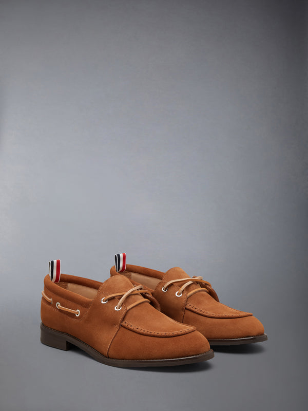 CALF SUEDE LEATHER SOLE BOAT SHOE - image 2