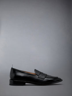 VITELLO CALF LEATHER SOLE VARSITY PENNY LOAFER