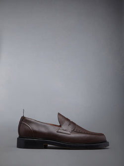 PEBBLE GRAIN LEATHER SOLE PENNY LOAFER