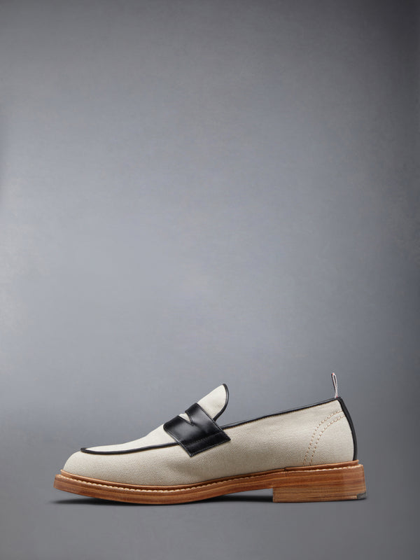 COTTON CANVAS PENNY LOAFER - image 3