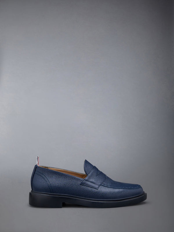 Pebble Grain Leather Rubber Sole Penny Loafer - featured image