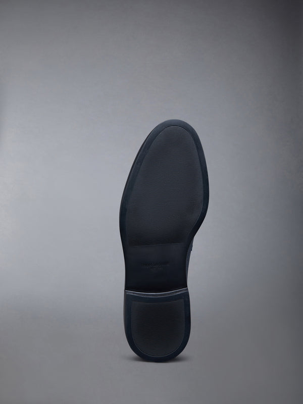 Pebble Grain Leather Rubber Sole Penny Loafer - image 6