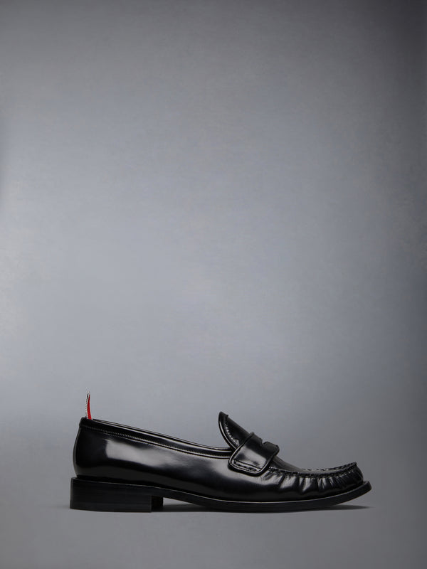 SOFT SPAZZOLATO LEATHER SOLE PLEATED VARSITY LOAFER - featured image