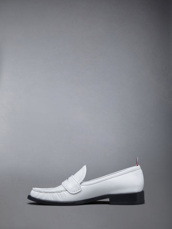 SOFT SPAZZOLATO LEATHER SOLE PLEATED VARSITY LOAFER - image 3