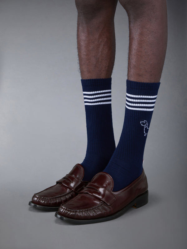 SOFT SPAZZOLATO LEATHER SOLE PLEATED VARSITY LOAFER - image 4