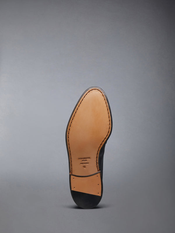CALF LEATHER SOLE PLEATED PENNY LOAFER - image 6