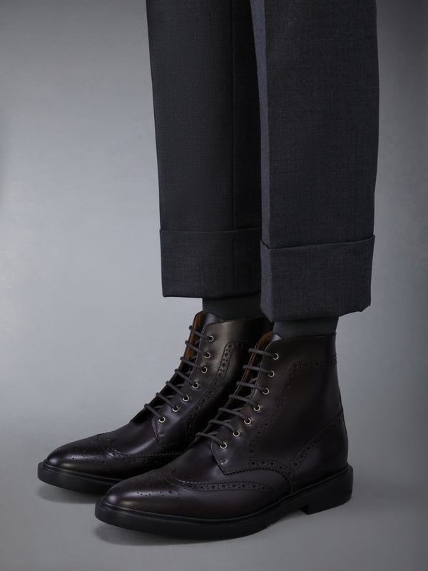 PEBBLE GRAIN LEATHER SOLE WINGTIP BOOT - image 4