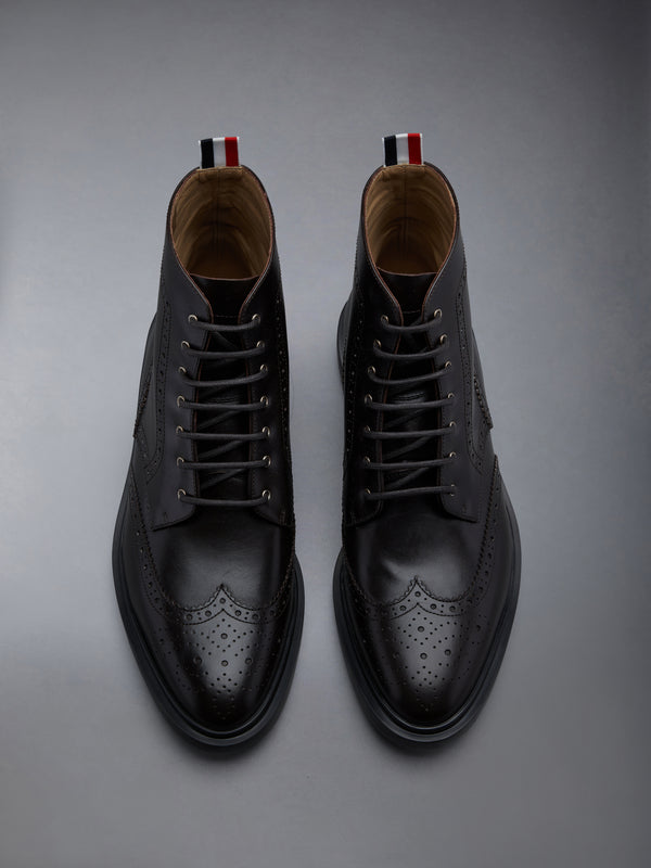 PEBBLE GRAIN LEATHER SOLE WINGTIP BOOT - image 5