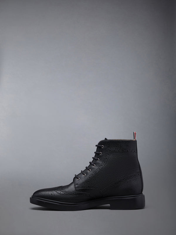 PEBBLE GRAIN RUBBER SOLE WINGTIP BOOT - image 3