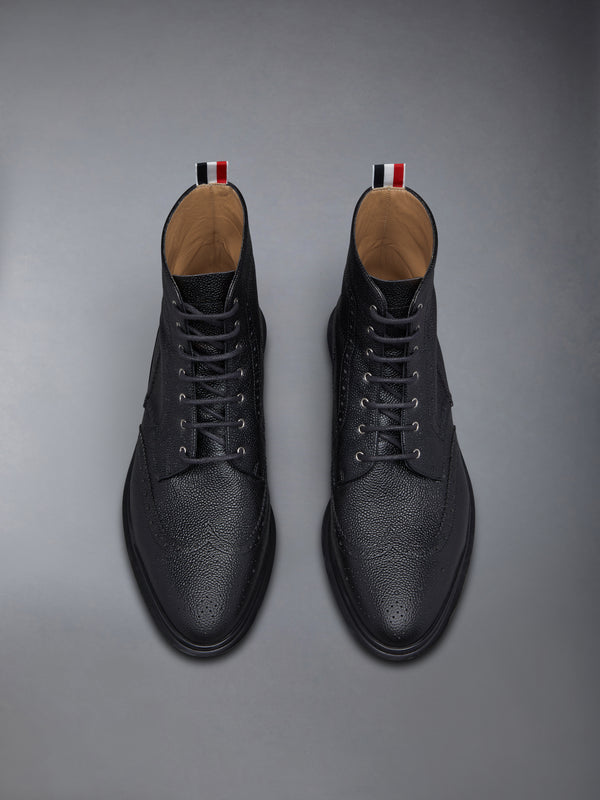 PEBBLE GRAIN RUBBER SOLE WINGTIP BOOT - image 5