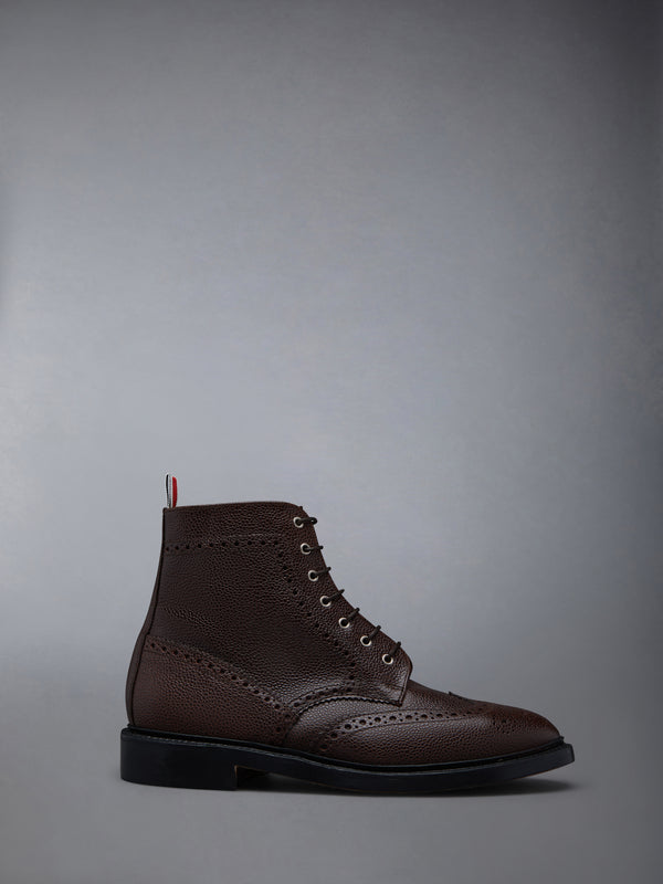BOX CALF RUBBER SOLE WINGTIP BOOT - featured image