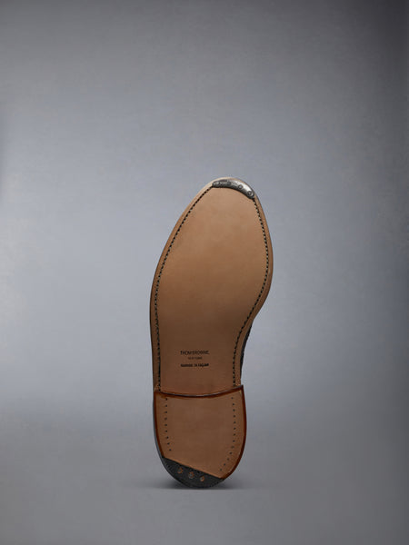 BOX CALF RUBBER SOLE WINGTIP BOOT BROWN