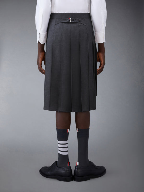 SUPER 120’S TWILL BACKSTRAP PLEATED SKIRT - image 3