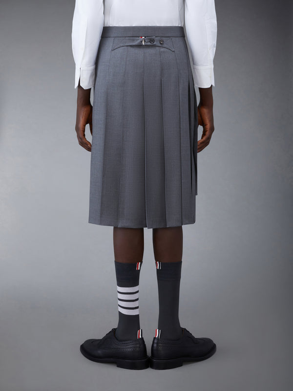 SUPER 120’S TWILL BACKSTRAP PLEATED SKIRT - image 3