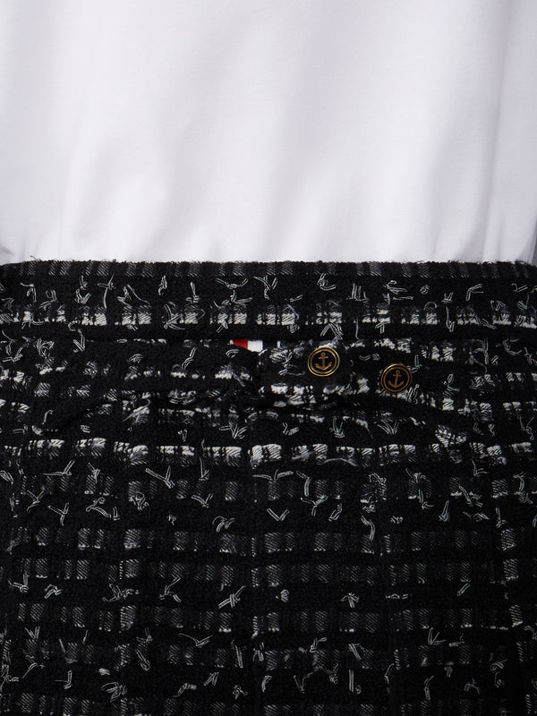 DENIM RIBBON TWEED CLASSIC RISE MIDI PLEATED SKIRT - image 6