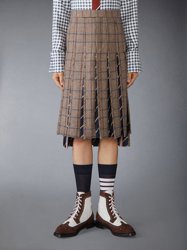 HUNTING TWEED LOW RISE PLEATED SKIRT - image 1