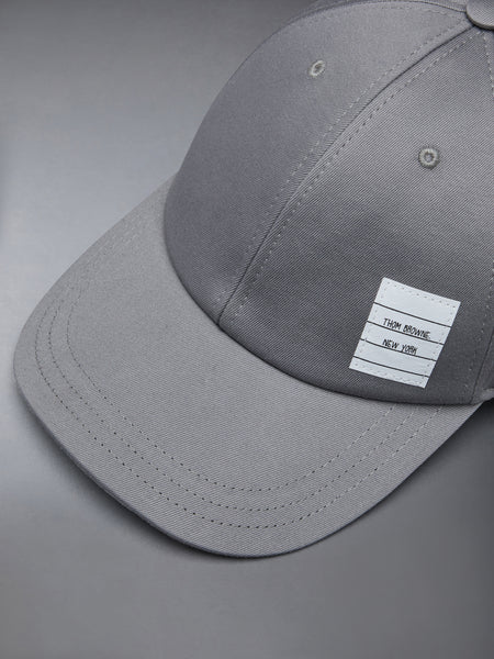 TWILL CLASSIC 6-PANEL BASEBALL CAP MED GREY