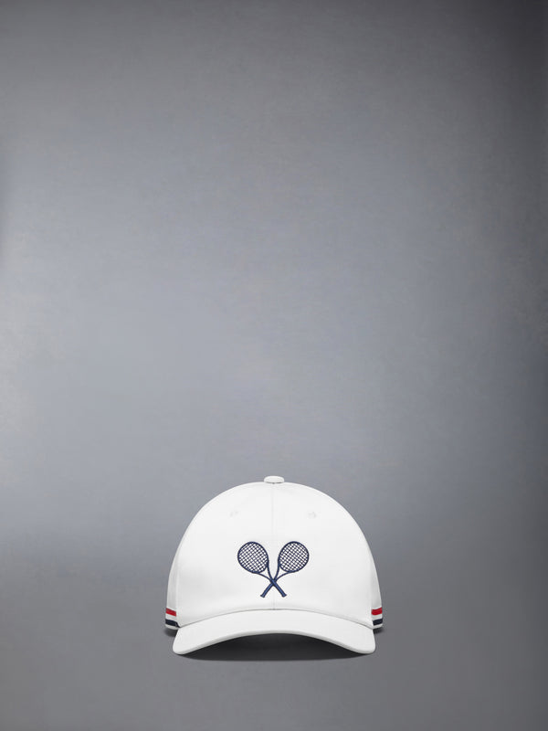 COTTON TWILL TENNIS RACQUET EMBROIDERY BASEBALL CAP - featured image