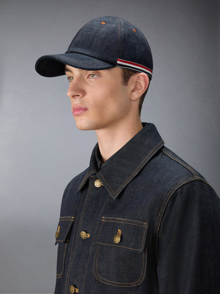 SELVEDGE DENIM BASEBALL CAP NAVY