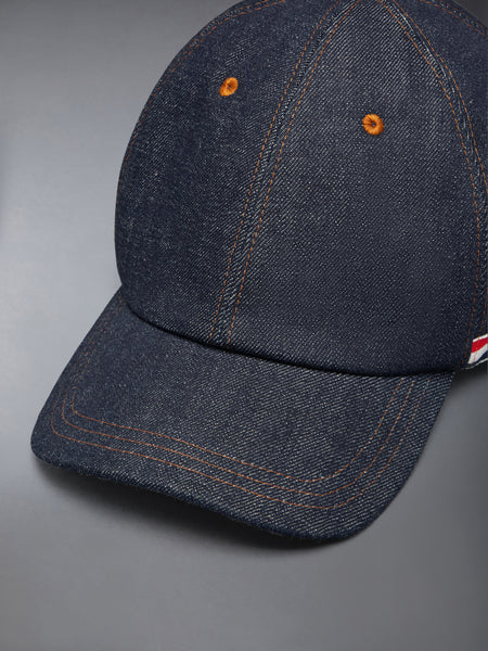 SELVEDGE DENIM BASEBALL CAP NAVY