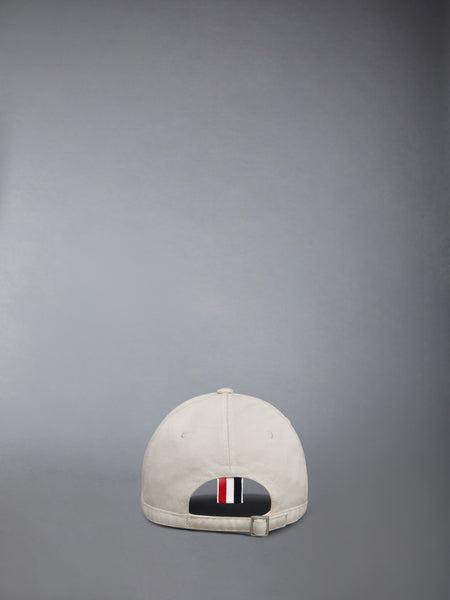 COTTON TWILL 6-PANEL BASEBALL CAP OFF-WHITE